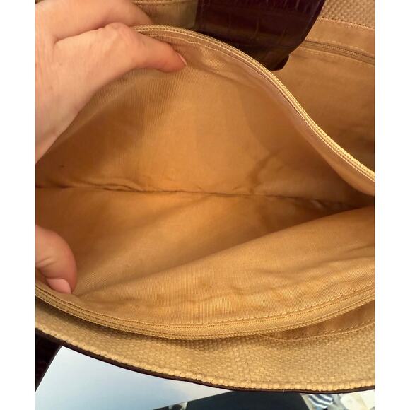 Bloomingdale's Black and Cream Shoulder Bag - Picture 5 of 8